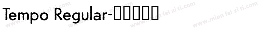 Tempo Regular字体转换